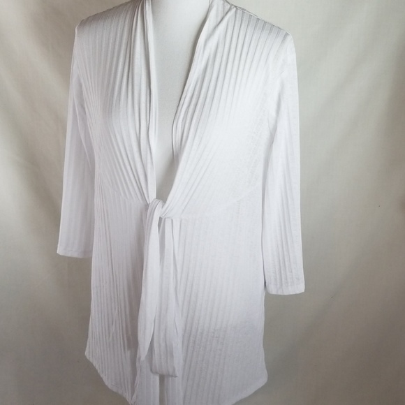 J Valdi Other - J Valdi White Tie Front Swim Coverup